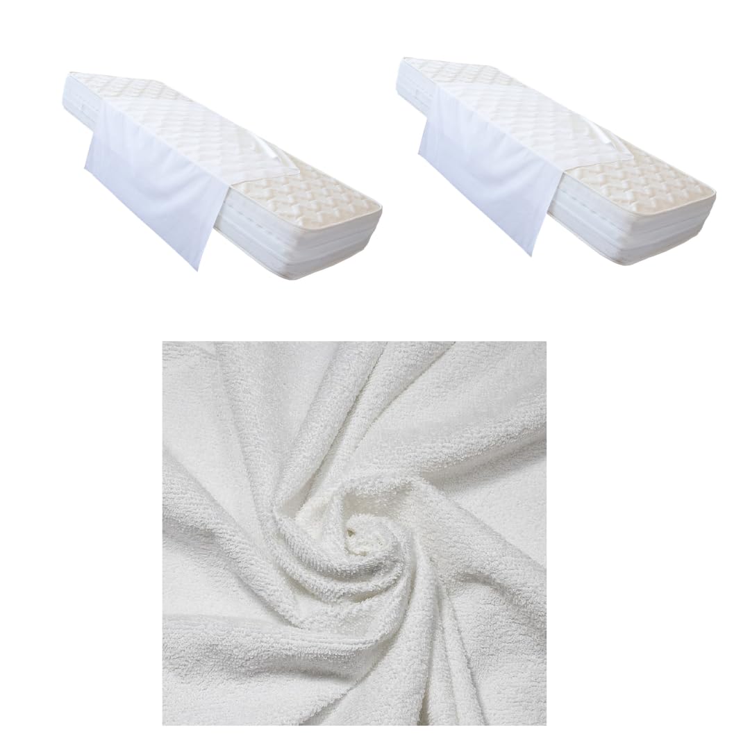 Traverse Algodón 120x180 cm (2 Unidades) – Protector de Colchón Impermeable, Transpirable y Lavable – 210 g/m², Ideal para Incontinencia, Bebés, Ancianos y Camas Individuales o Matrimoniales