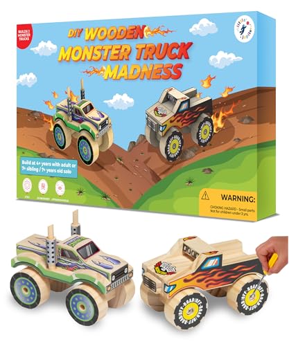 Little Jupiter DIY Wooden Kits w/Stickers - Kids Building Kit