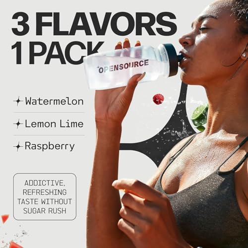 Image of Triple Magnesium Electrolyte Powder Packets, Variety 12 Count, Sugar Free Hydration Drink Mix, Glycinate Taurate Malate + Trace Minerals, Keto /Fasting /Carnivore - Watermelon Raspberry Lemon Lime