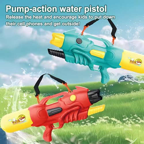 Image of Storio Manual Holi Pichkari Water Gun Toy for Kids with Upto 30Ft Range | High Pressure| Water Pistol Toy Pump Outdoor Summer Shooting Game Children Powerful Pump Action Water Gun