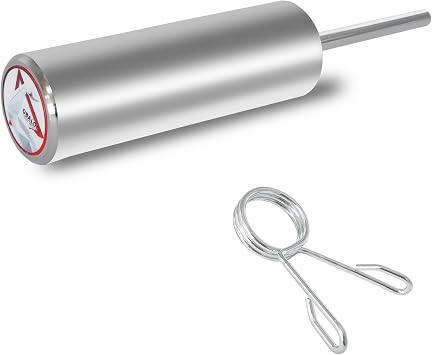 Weight Stack Pin Extender - 10mm & 8mm Dual Fit, Secures Olympic Plates, 6 Magnet Anchoring, Up to 130lbs Capacity, Cable Machine & Home Gym Steel