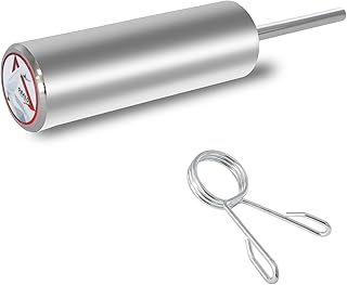 ​Weight Stack Pin Extender - 10mm & 8mm Dual Fit, Secures Olympic Plates, 6 Magnet Anchoring, Up to 130lbs Capacity, Cable Machine & Home Gym (Steel)​