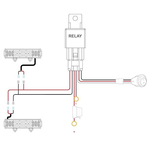 Miniatura 7 de Nilight Kit de arnés de cableado de barra de luz LED de 16 AWG y 12 V de encendido y apagado a prueba de agua, fusible de hoja de relé de