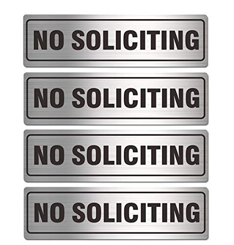 No Soliciting Sign for House Door 7.0
