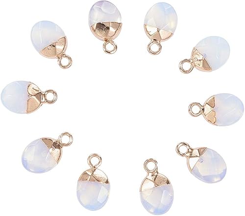 Miniatura 7 de DanLingJewelry Colgantes de chakra reiki de punto curativo natural para collares, aretes, pulseras, joyería, Acero inoxidable