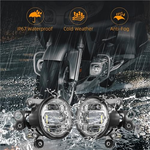 Phare de moto pour GL1800 Gold Wing 2002-2017 antibrouillard LED - 6