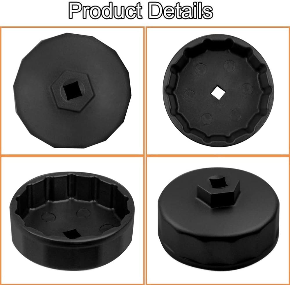 Miniatura 3 de Llave de filtro de aceite para VW, Jetta, Mercedes Benz, Sprinter, Audi, Porsche, Volkswagen, Mazda. Herramienta de extracción de filtro de 2.913 in