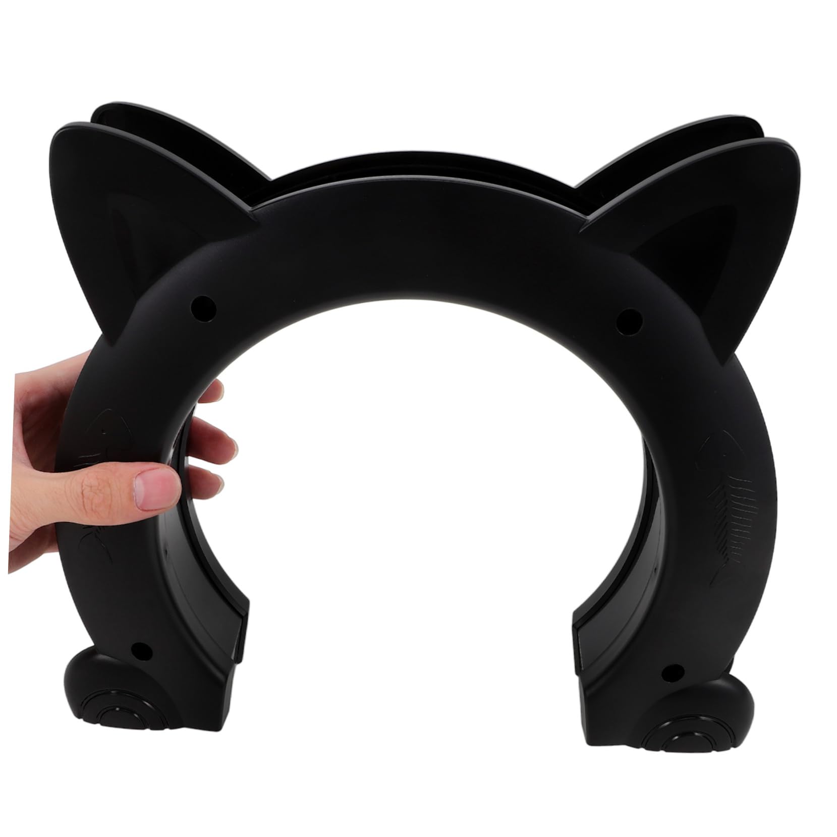Katzenklappe für Innentür aus Kunststoff mit Katzenförmigem Design Vielseitig und Bequem für Kleine Hunde und Katzen für Haustierhäuser und Wohnkultur