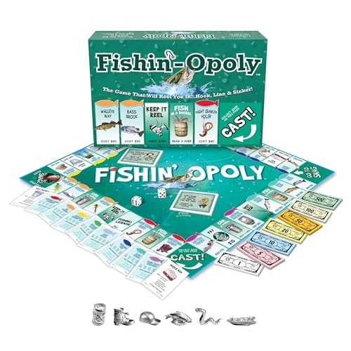Fishin'-Opoly juego de mesa para 2-6 jugadores miniatura 2
