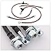 AJP Distributors Red Stainless Steel Braided Oil Disc Drum Brake Lines Hoses Cables Kit 4PC Front & Rear Set Compatible/Replacement For Corolla E120 JDM 2003 2004 2005 2006 2007 2008 03 04 05 06 07 08