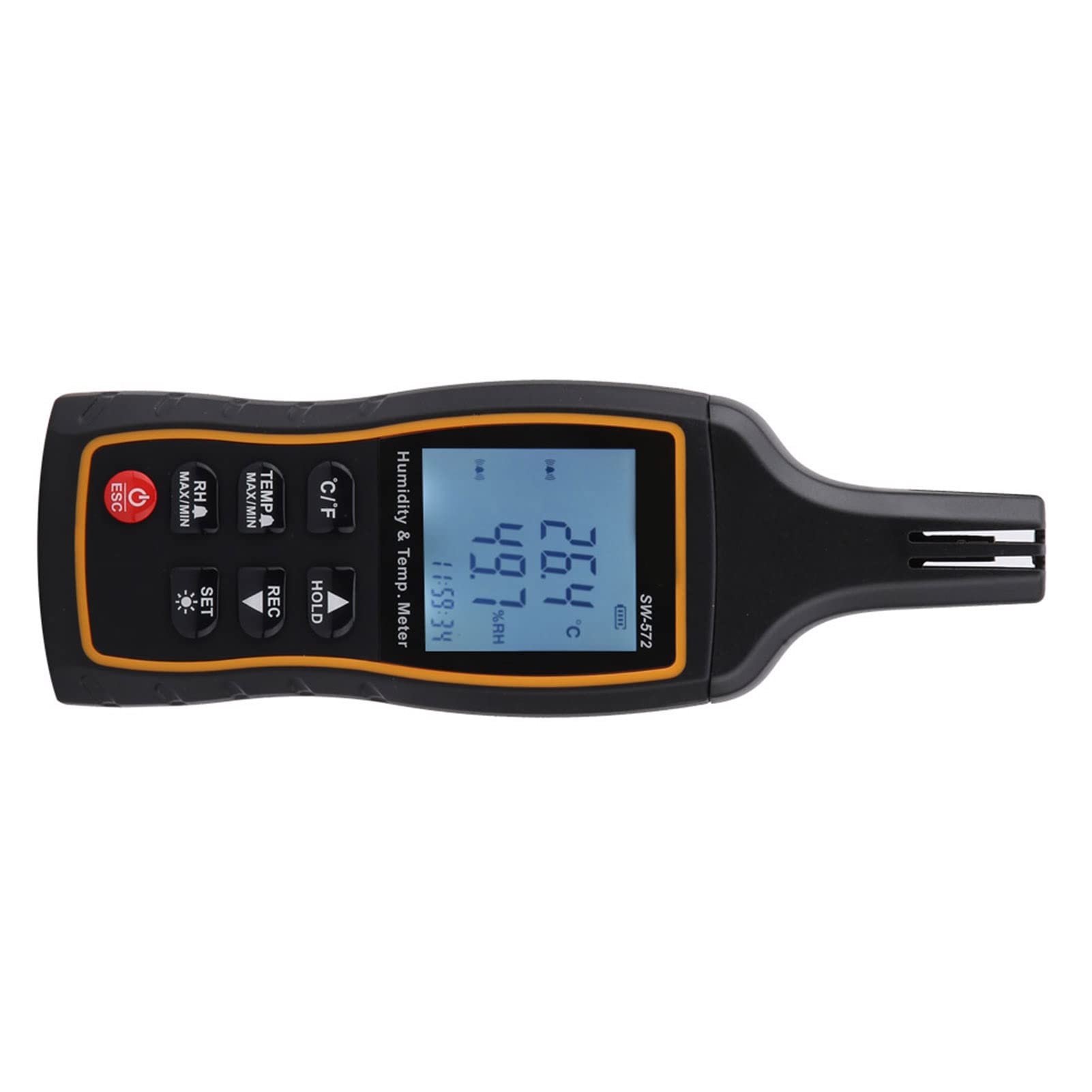 Fafeicy Hygromètre Thermomètre LCD, Moniteur Numérique d'humidité de la Température Haute sensibilité avec Alarme et Grand écran LCD pour une Utilisation Intérieure et Extérieure