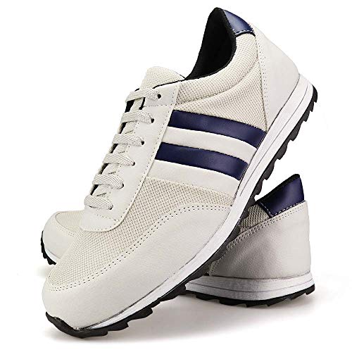 Tênis Casual Neway Masculino Cadarço Branco Marinho Tamanho:41;Cor:Branco;Gênero:Masculino