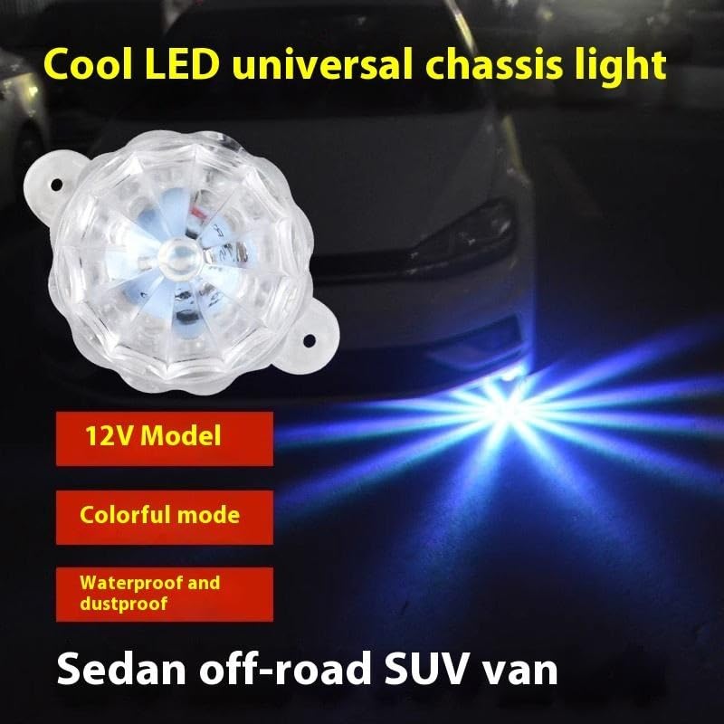 Image of Universal Motorcycle Underbody RGB Light Strip with Remote Flash Mode (Pack of 2)