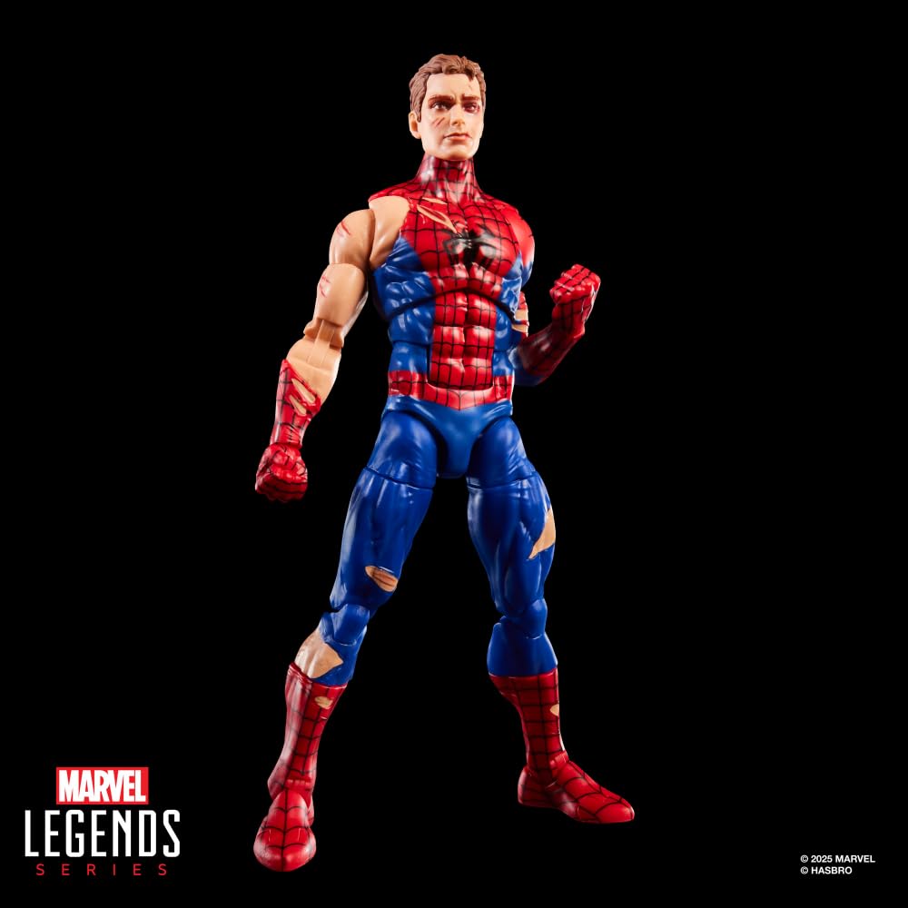Marvel Legends Series Magic: The Gathering, giocattolo action figure di Spider-Man ferito in battaglia da 15 cm e carta con foil esclusiva collezionabile per gioco di carte