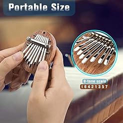 Kalimba Mini, Kalimba 8 Clés Pouce Piano, Piano à pouce avec cordon, Instrument Portable Marimba, Piano à Pouce, Mini… - Les Beatles, Paul McCartney, John Lennon, RIngo Starr, George Harrison Kalimba Mini, Kalimba 8 Clés Pouce Piano, Piano à pouce avec cordon, Instrument Portable Marimba, Piano à Pouce, Mini… – Image 3