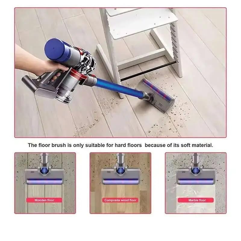 Cabezal de cepillo for piso, Compatible con Dyson, V6 DC45 DC58 DC61 | Reemplazo de cepillo de suelo con cabezal de rodillo barredor suave for aspiradora DC62 DC74