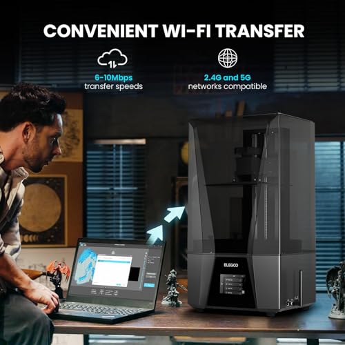 Image of ELEGOO Saturn 3 Ultra MSLA 3D Printer | 10 inch 12K Monochrome LCD, Wi-Fi Transfer, ACF Release Liner Film, Large Printing Size of 8.62 x 4.84 x 10.24 inches