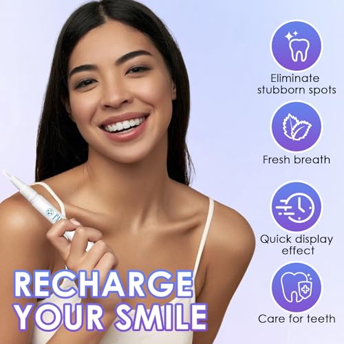 Image of 3 pcs Teeth Whitening Pen for Teeth, Teeth Whitening Essence Pen, Teeth whitening Professionally Formulated, Mint Flavor, No Sensitivity, Showcasing a Perfect Smile