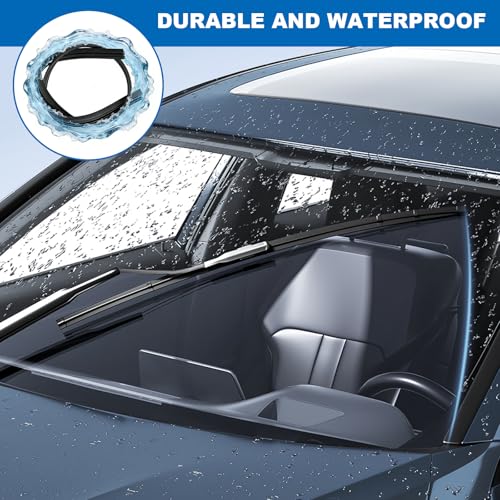 MFUSUL 8 Stück Scheibenwischer Gummi,700mm Wischergummi,Scheibenwischer Gummi Universal,Ersatz Scheibenwischergummi Ersatzgummi für die Meisten Autos,Schwarze