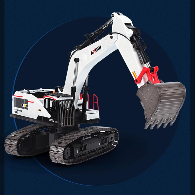 1/14 HUINA RC metallo escavatore modello giocattolo 1594 luce radio batteria 22 canali suono