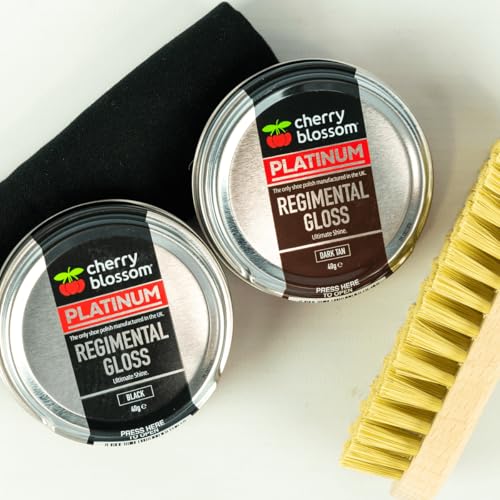 Cherry Blossom Footwear Traditional Shoe Care Kit, Black and Dark Tan, All Sizes - Image 2