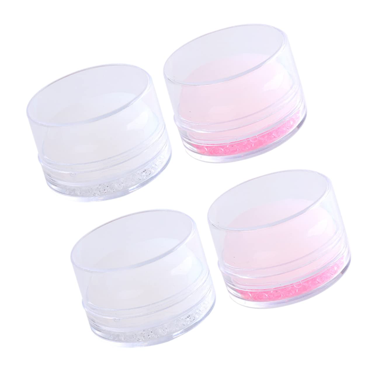 4pcs Diy Nail Art Printing Stamper Silicone Nail Stamps for Manicure Art Decorations