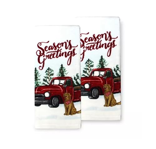 Country Christmas Kitchen Dish Towels Decor - Bundle Of 2 #TOP6