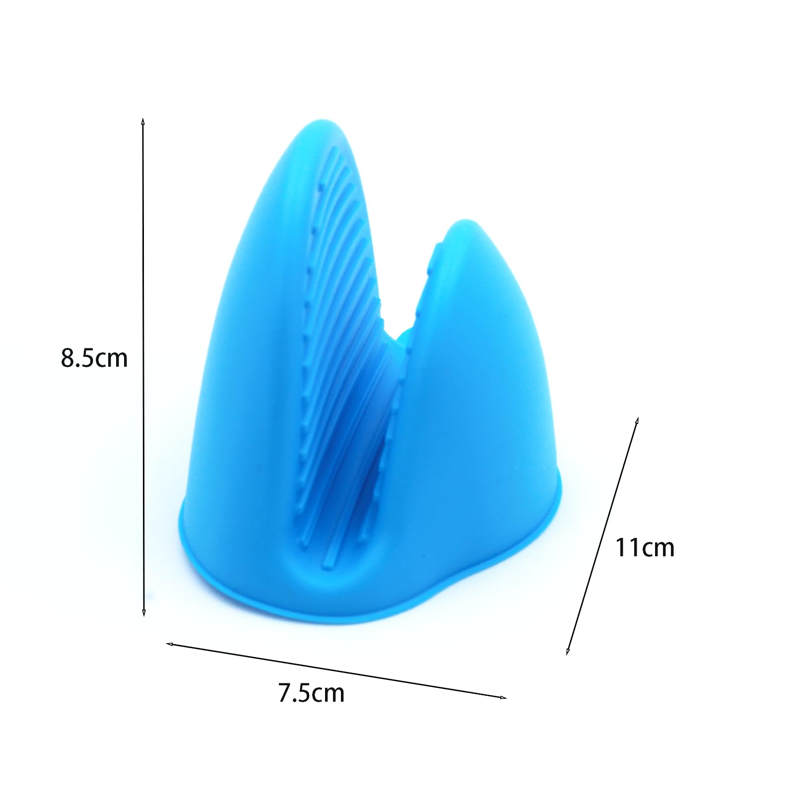 Mini Silicone Oven Mitts Set – Heat Resistant, Non-Slip, BPA-Free Gloves for Baking, Cooking, Microwave Use – Foldable Pot Holders for Kitchen & Grill, Dishwasher Safe(1 Pair, Blue)