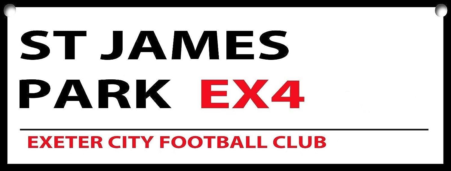 Bioprocess Exeter City Signfootball Wall Door Plaque Sign Outdoor Decoration Plaque 8X12 Inch