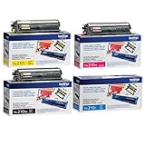 Brother TN210BK, TN210C, TN210M, TN210Y (TN-210BK, TN-210C, TN-210M, TN-210Y) Black, Cyan, Magenta and Yellow Toner Cartridge Set
