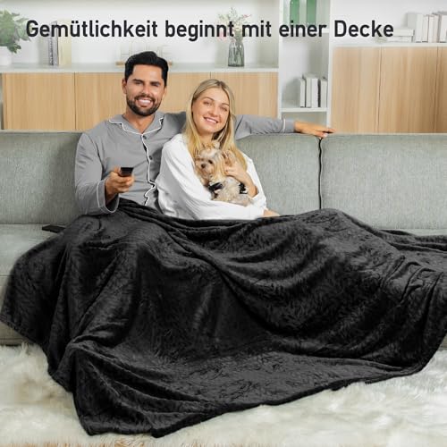 Winthome Kuscheldecke Flauschig Weich, Decke Warm, ohne Hitzestau, Oeko-TEX – Ansicht 5