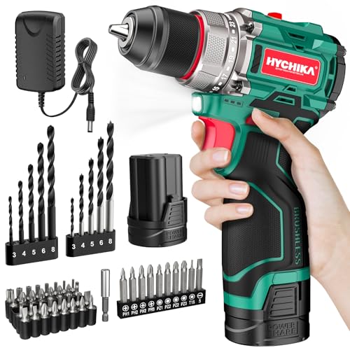 Conjunto de brocas, furadeira elétrica sem escova de 16,8 V, kit de furadeira de impacto compacta de
