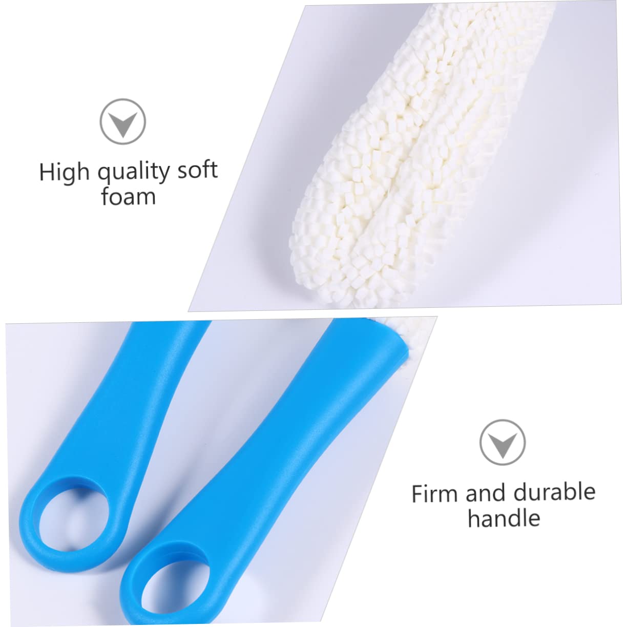 Beavorty 9 STK Dekanterbürste Flexible Flaschenbürste Für Gläser Flaschengriffbürste Bürste Für Den Deckel des Wasserkocherauslaufs Biegbar Reinigungsbürste Reinigungskugel Schwamm