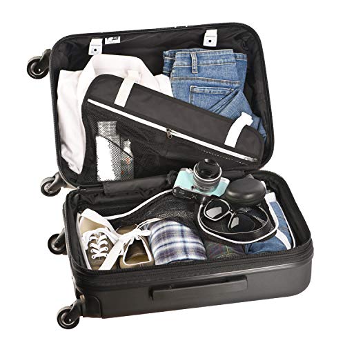 Sherpani Meridian, 22 Inch Travel Hardside Luggage, Durable Hardshell Luggage, Expandable Suitcases With Wheels, Lightweight Rolling Luggage Carry On, Carry On Luggage 22X14X9 Airline Approved (Caribe) #TOP3