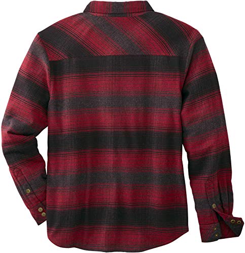 Image of Legendary Whitetails Mens Thermal Lined Shirt Jacket Plaid Flannel Polyfill Insulated Shacket