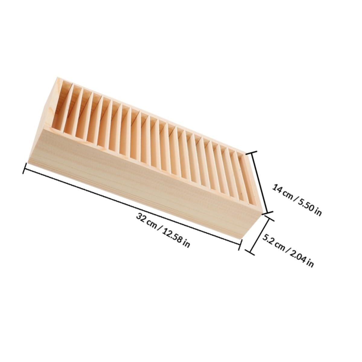 2 Pezzi Scatola Porta Biglietti Da Visita in Legno Beige con Scomparti Multipli, Organizzatore per Casa e Ufficio
