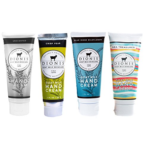 Dionis Goat Milk Hand Cream 4 Piece Travel Gift Set