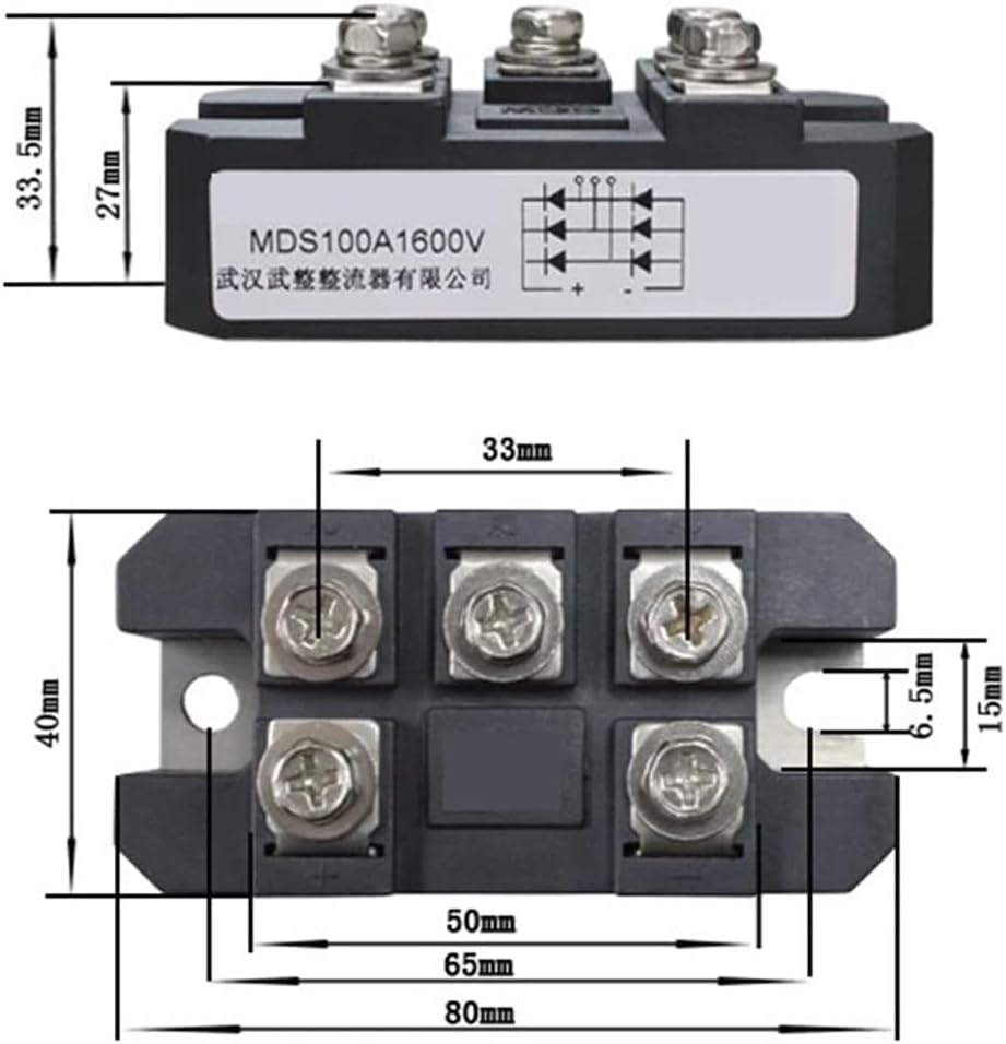 Single Phase diode Rectifier Bridge MDQ100A1600V MDQ50-16 MDQ60-16 MDQ85-16(80A_1000V)