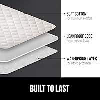 Vista 29 de Gorilla Grip Cubierta para colchón resistente a filtraciones Cubierta para colchón de niños pequeños con incontinencia con certificación