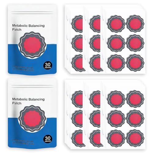 60 Stück Abnehmpflaster, Metabalance Patch, Diskret Hautfreundlich, Patch Sanfte Pflaster zur Unterstützung des Stoffwechselgleichgewichts, Zur Beruhigenden Anwendung, Für Alle Körpertypen