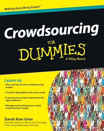 Crowdsourcing For Dummies book cover