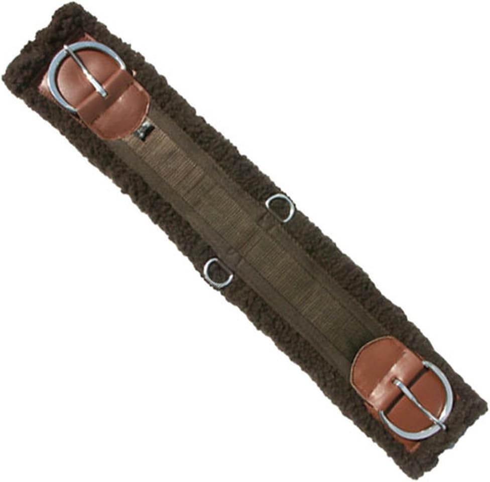 Intrepid International Western Fleece Cinch with Leather Reinforcements
