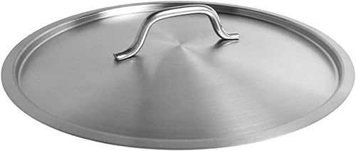 Tapa de olla de acero inoxidable de 40 cuartos de galón de 16-1/2 pulgadas de diámetro x 1/2 pulgadas de grosor- Tapa de olla resistente para olla