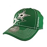 Hochwertig gestickte Logos. Dallas Stars Reebok Green Draft Cap Fitted Hat (Erwachsene L/XL)