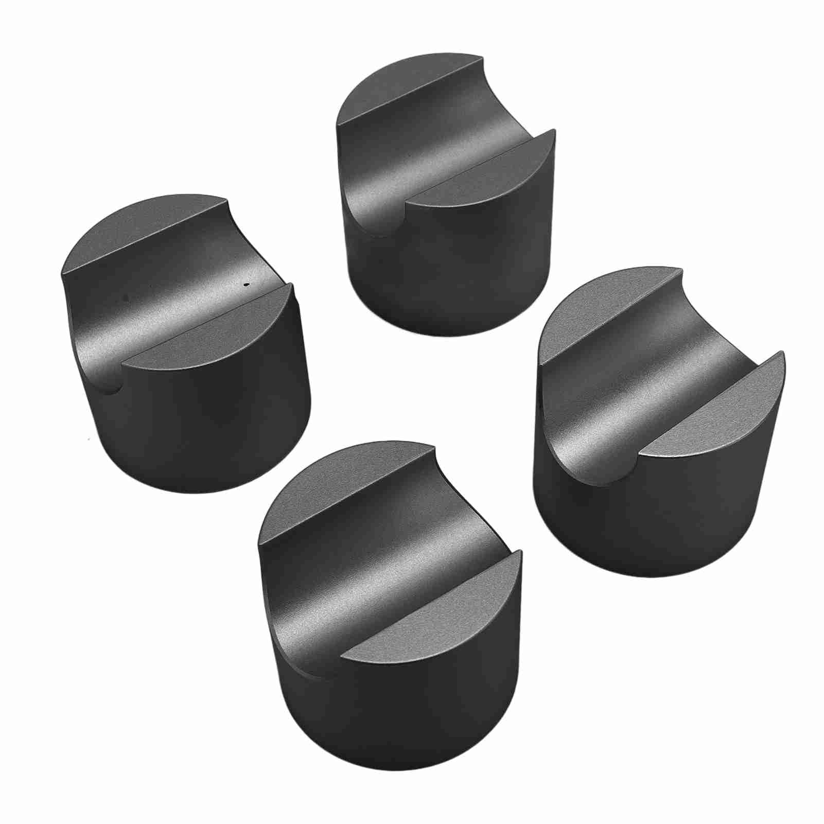 Sxhlseller 4 szt. Stabilizator Kabla HiFi Wielofunkcyjny Kabel Głośnika Zasilającego Zacisk/Uchwyt Stop Aluminium Stojak na Kable HiFi Uchwyt Wzmacniający do Gramofonu Gramofon/instrumenty (BLACK)