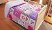 Elegant Home Kids Soft & Warm Sherpa Baby Toddler Girl Sherpa Blanket Pink Purple Patchwork Butterflies Flowers Hearts Cake Printed Borrego Stroller or Toddler Bed Blanket Plush Throw 40X50 # cake