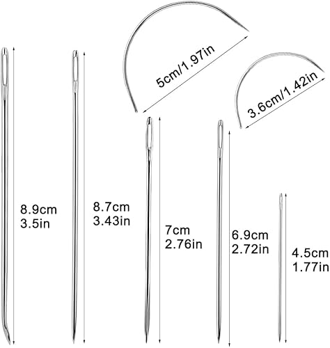 Miniatura 2 de Ftyiwu Hilo encerado, aguja de tapicería e hilo de 32 yardas con 7 agujas de coser a mano para tapicería del hogar, alfombra, lona, reparación,
