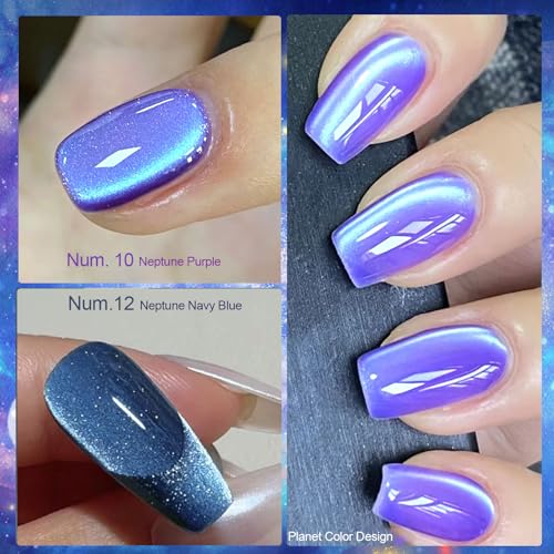 Set Gel Esmalte de Uñas Glass Cat Eye 12 Colores miniatura 3