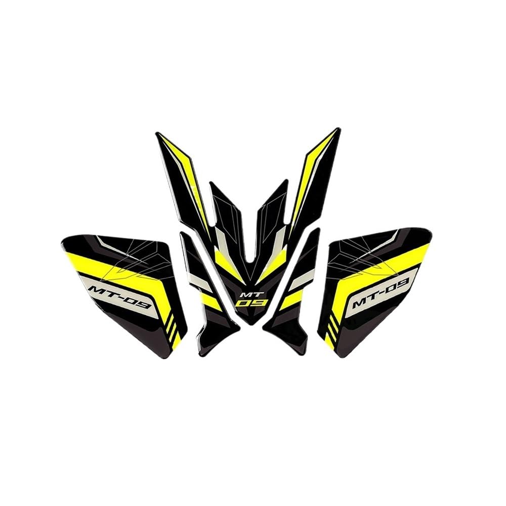 Motorcycle Fuel Tank Sticker for MT-09 MT09 MT 09 Fuel Tank Modified Sticker Motorcycle Motor Bike Side Body Fuel Tank Pad Decal Accessories