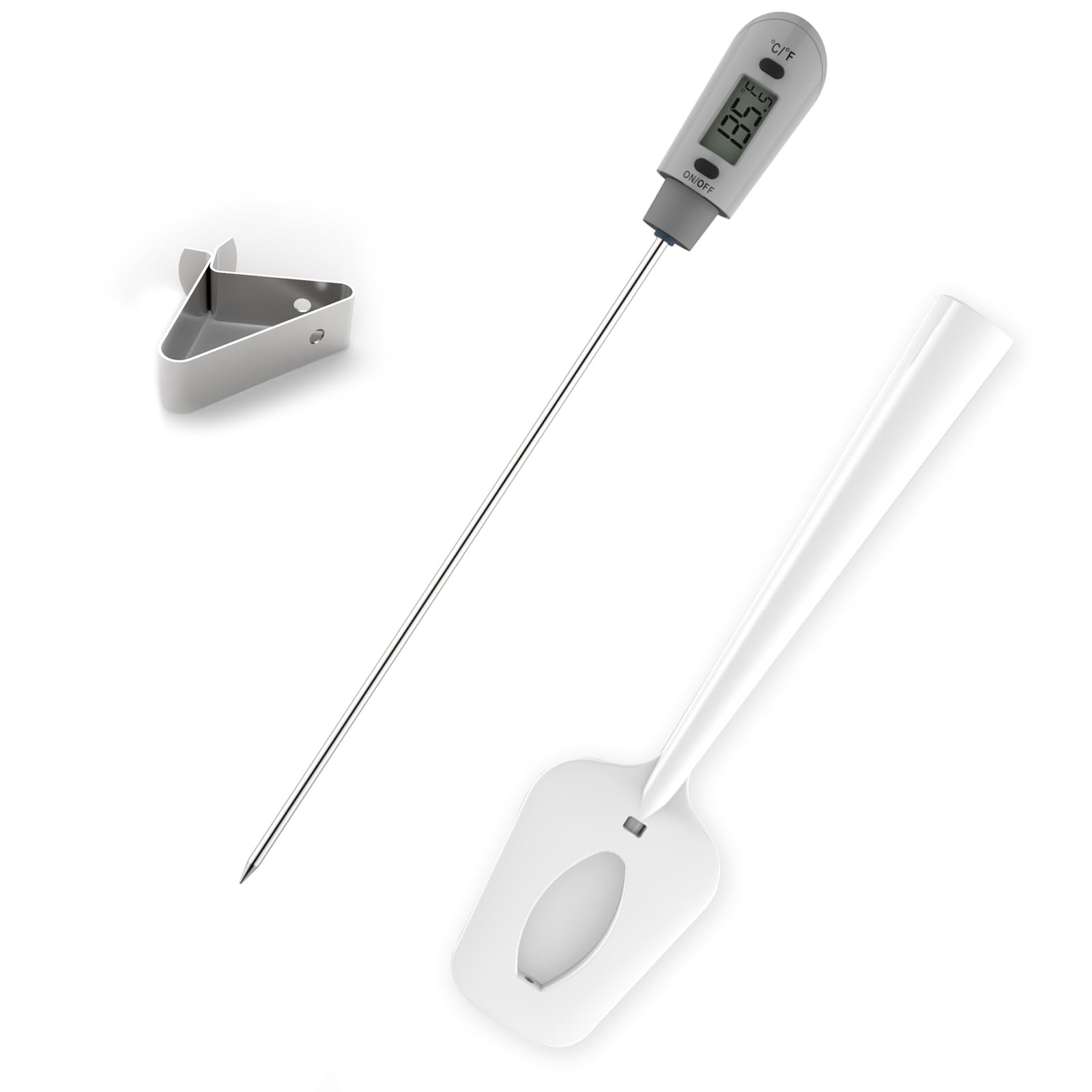 Siliconen Chocoladespatel Met Ingebouwde Thermometer,Digitale Snoepspatelthermometer, Snoepthermometer, Thermometerlepel Voor Chocolade, Snoep, Crèmes, Sauzen Siliconen Chocoladespatel Met Ingebouwde Thermometer,Digitale Snoepspatelthermometer, Snoepthermometer, Thermometerlepel Voor Chocolade, Snoep, Crèmes, Sauzen
